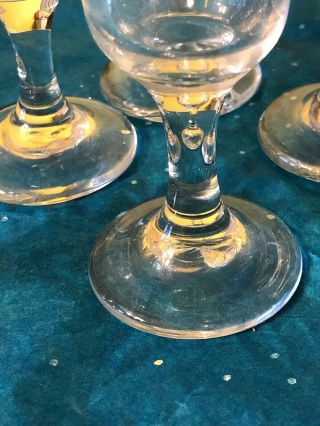 VINTAGE LIBBEY SET OF 7 EMBASSY 1 OZ CORDIAL GLASSES BARWARE 4.  25” 3