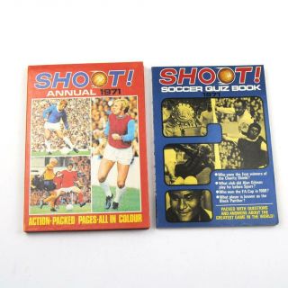 Shoot Annual And Soccer Quiz Book Vintage 1971 Uk Postage