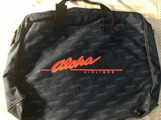 Vintage Aloha Airlines Hawaiian International Billfish Tournament Large Bag