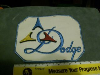 Dodge Large 7 Inch Service Uniform Patch Old Stock 1970 