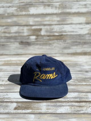 Vintage Nfl Los Angeles Rams Script Sports Specialties Snapback Hat Cap