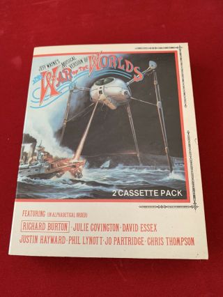 Vintage War Of The Worlds 2 Cassette Pack Cbs 1978