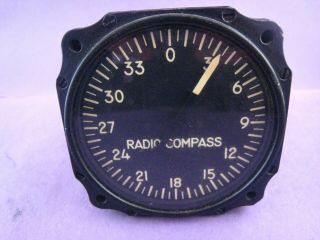 Vintage Wwii Aircraft Warbird P - 38 Lightning Radio Compass.  Lear,  Inc.