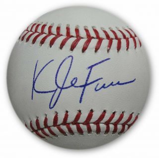 Kyle Farmer Hand Signed Autograph Mlb Baseball La Dodgers Beckett