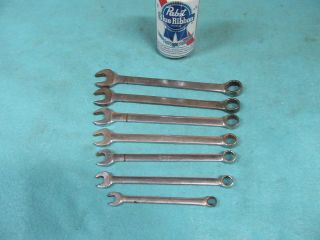 Vtg Snap - On Oex Comb Wrenches,  7pc,  5/16 - 11/16,  Most 1950 