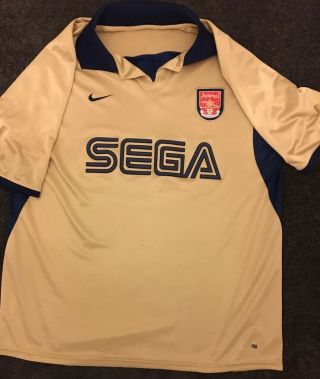 Arsenal 2001 2002 Away Vintage Nike Gunners Football Shirt - Xxl Great