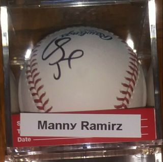 Boston Red Sox Los Angeles Dodgers Manny Ramirez Autographed Signed Baseball