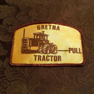 Vtg Gretna Tractor Pull Patch Applique Crest Logo