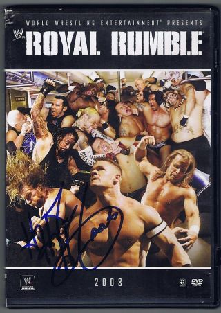 Triple H Autographed Signed 2008 Royal Rumble Dvd - W/coa Wwe