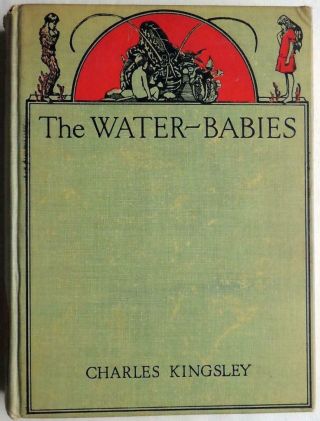 1928 The Water - Babies Fairy Tale Color Plates Charles Kingsley Book Sambourne