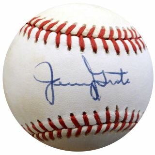 Jerry Grote Autographed Signed Official Nl Baseball York Mets Beckett F22555