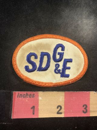 Vtg & As - Is - Stained San Diego Gas & Electric Sdg & E California Patch 90yk