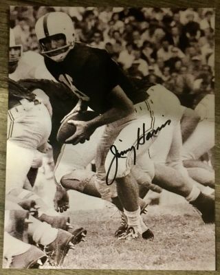 Jimmy Harris Signed 8x10 Photo.  1950’s Oklahoma Sooners Legend.  In Person
