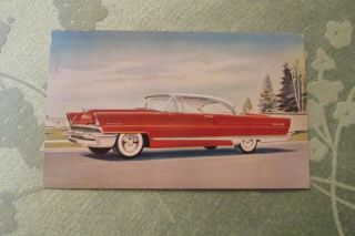0920lp Factory Postcard Nt Brochure 1956 Lincoln Premiere Coupe
