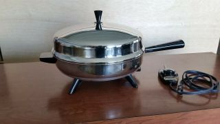 Vintage Farberware 12 " Electric Skillet Model 310a High Dome Lid