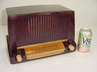Vintage 1951 Ge General Electric Model 422 404 Bakelite Tabletop Tube Radio