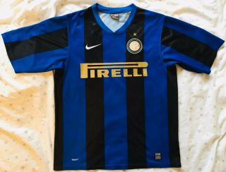 Inter Milan Football Shirt Vintage Nike M Medium Vgc