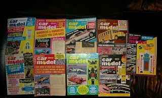 9 Vtg Model Car Magazines 1967 Issues Dec Oct Sept Aug July June May Ap Mar