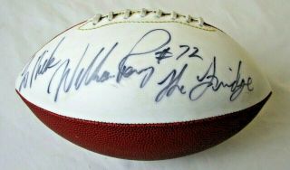 Autographed Signed And Inscribed Football William Perry The Fridge 72 Nfl