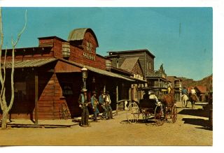 Red Dog Saloon - Western Ghost Town - Maggie Valley - North Carolina - Vintage Postcard