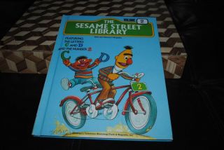 Sesame Street Library Book Vol.  2 Vintage 1978 Bert & Ernie On Bike Hardcover