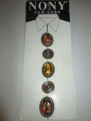 Vintage Nony York Classic Art Button Covers