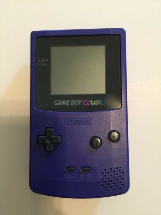 Game Boy Color Purple Authentic Vintage Classic 90s Retro