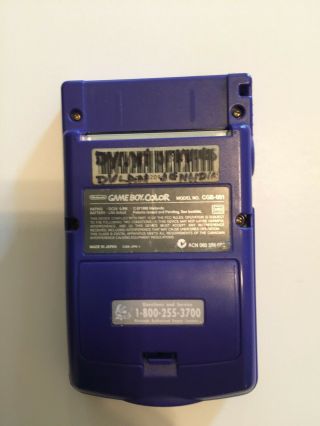 Game Boy Color Purple Authentic Vintage Classic 90s Retro 2
