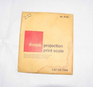 Vintage Kodak Projection Print Scale,  No R - 26,  Cat 155 7248
