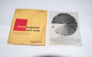 Vintage Kodak Projection Print Scale,  No R - 26,  CAT 155 7248 3