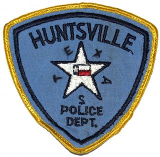 Huntsville Texas Tx Sheriff Police Patch Lone Star State Flag Vintage Old
