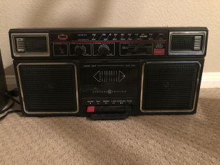 Vintage General Electric Model 3 - 5452 A Stereo Boombox Radio Cassette Htf