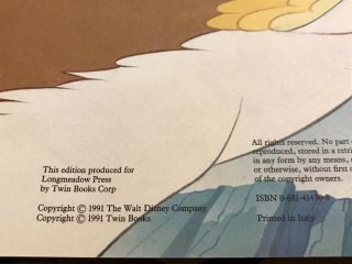 Vintage 1991 Walt Disney The Rescuers Down Under Children’s Hardcover Book 2