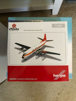Herpa Aloha Airlines Viscount 700 N7416 He555753 1/200
