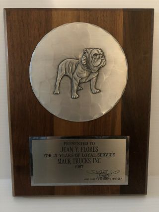 Mack Truck 15 Years Loyal Service Award,  1987 Allentown World Headquarters
