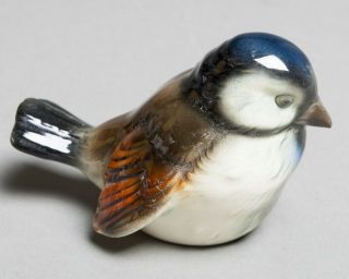 Vintage Signed Goebel W.  Germany Sparrow Bird Porcelain Figurine 1960 - 1972