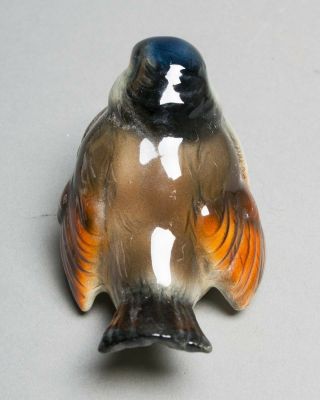 Vintage Signed Goebel W.  Germany Sparrow Bird Porcelain Figurine 1960 - 1972 2