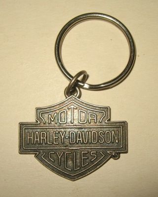 Vintage Harley Davidson Motor Cycles Emblem Logo Metal Key Chain By Phoenix