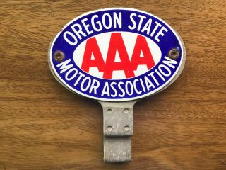 Oregon State Motor Association License Plate Topper