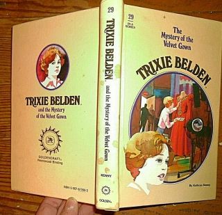 Trixie Belden Series 29 Mystery Of The Velvet Gown 1980 Kathryn Kenny Hardback