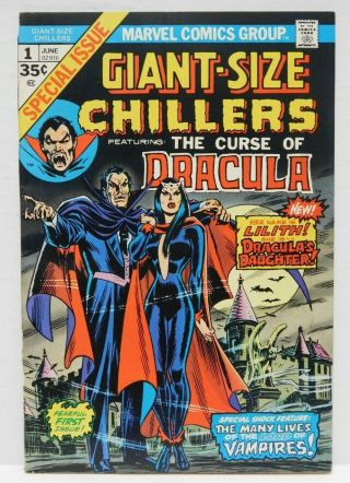 Giant - Size Chillers 1 - Curse Of Dracula - G 1974 Marvel Vintage Comic