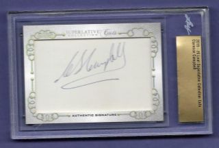 Clarence Campbell 19 - 20 Leaf Superlative Mystery Cut Auto Ssp 1/1?