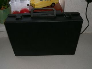 Vintage Retro Black Audio Cassette Tape Storage Box Carry Case Hold 32