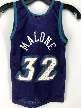 Karl Malone Utah Jazz Nba Childs Jersey Size Small (8)