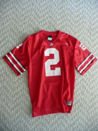 Nike Team Ohio State Buckeyes 2 Youth Size L Football Home Jersey
