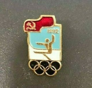 1992 Albertville Olympic Soviet Union (ussr) Pin Badge Figure Skating
