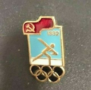 1992 Albertville Olympic Soviet Union (ussr) Pin Badge Speed Skating