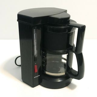 Krups Type 105 Cafe Prima 4 Cup Coffee Maker Black Vintage Model Dc06850wso