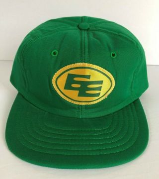 Vintage Cfl Edmonton Eskimos Foam Trucker Hat Football Cap Young An Snapback