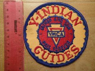 Vintage Patch - Embroidered - Indian Guides - Ymca - Father & Son,  Pals Forever